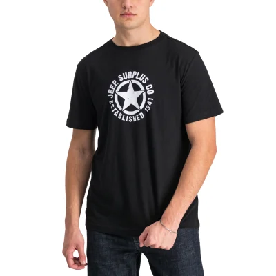 JEEP MEN'S STAR CREW NECK T-SHIRT