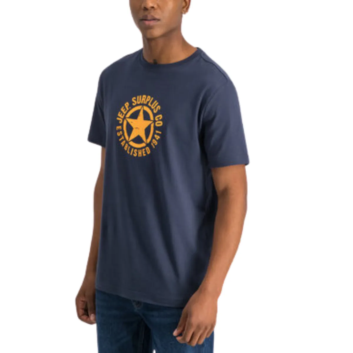 JEEP MEN'S STAR CREW NECK T-SHIRT - Image 2
