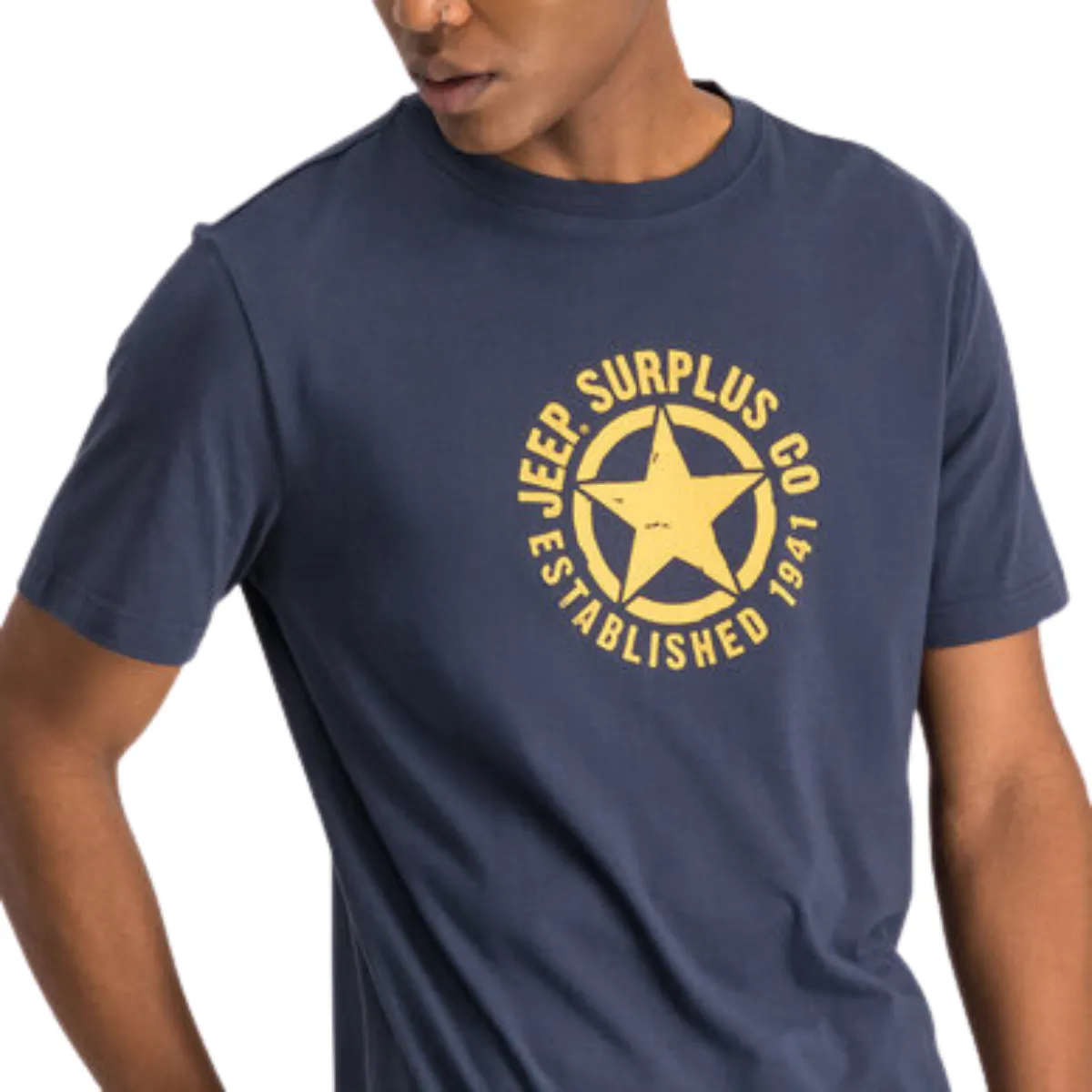 JEEP MEN'S STAR CREW NECK T-SHIRT - Image 4