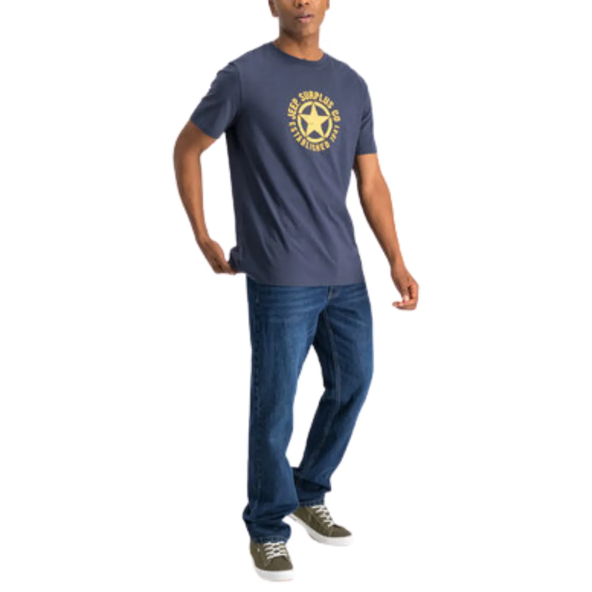 JEEP MEN'S STAR CREW NECK T-SHIRT - Image 5