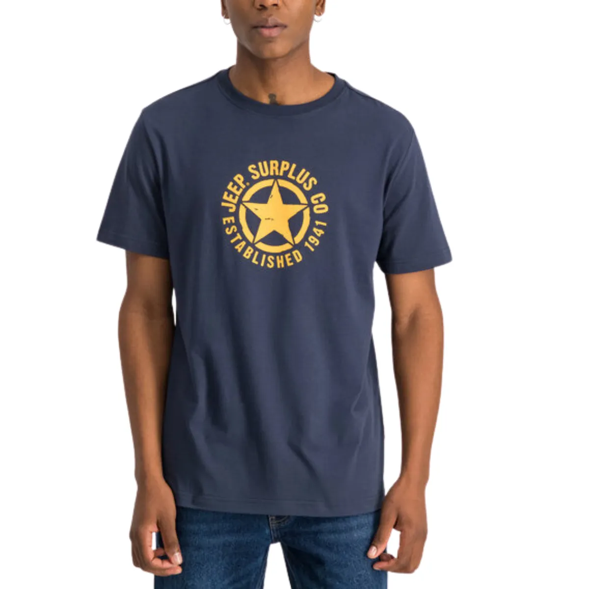 JEEP MEN'S STAR CREW NECK T-SHIRT
