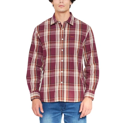 JEEP CASUAL LONG SLEEVE CHECK MENS SHIRT