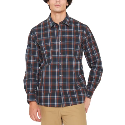 JEEP CASUAL LONG SLEEVE CHECK MENS SHIRT