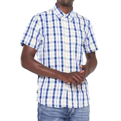 JEEP SHORT SLEEVE CHECK MENS SHIRT