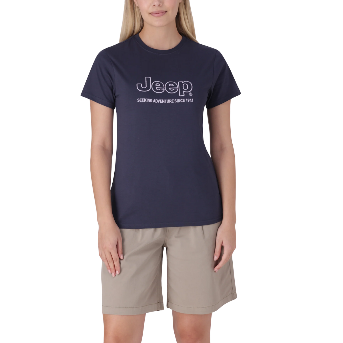 JEEP ORGANIC CORE APPLIQUE T-SHIRT (LADIES)