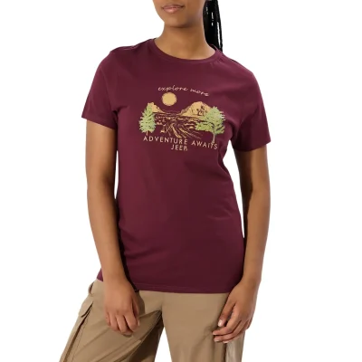 JEEP EXPLORE MORE SLOGAN T-SHIRT LADIES