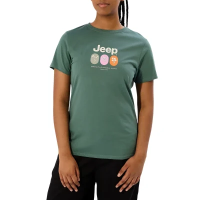 JEEP FLOWER GRAPHIC T-SHIRT LADIES