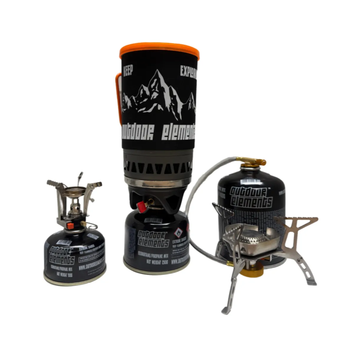 OUTDOOR ELEMENTS THREADED 100G GAS CANISTER