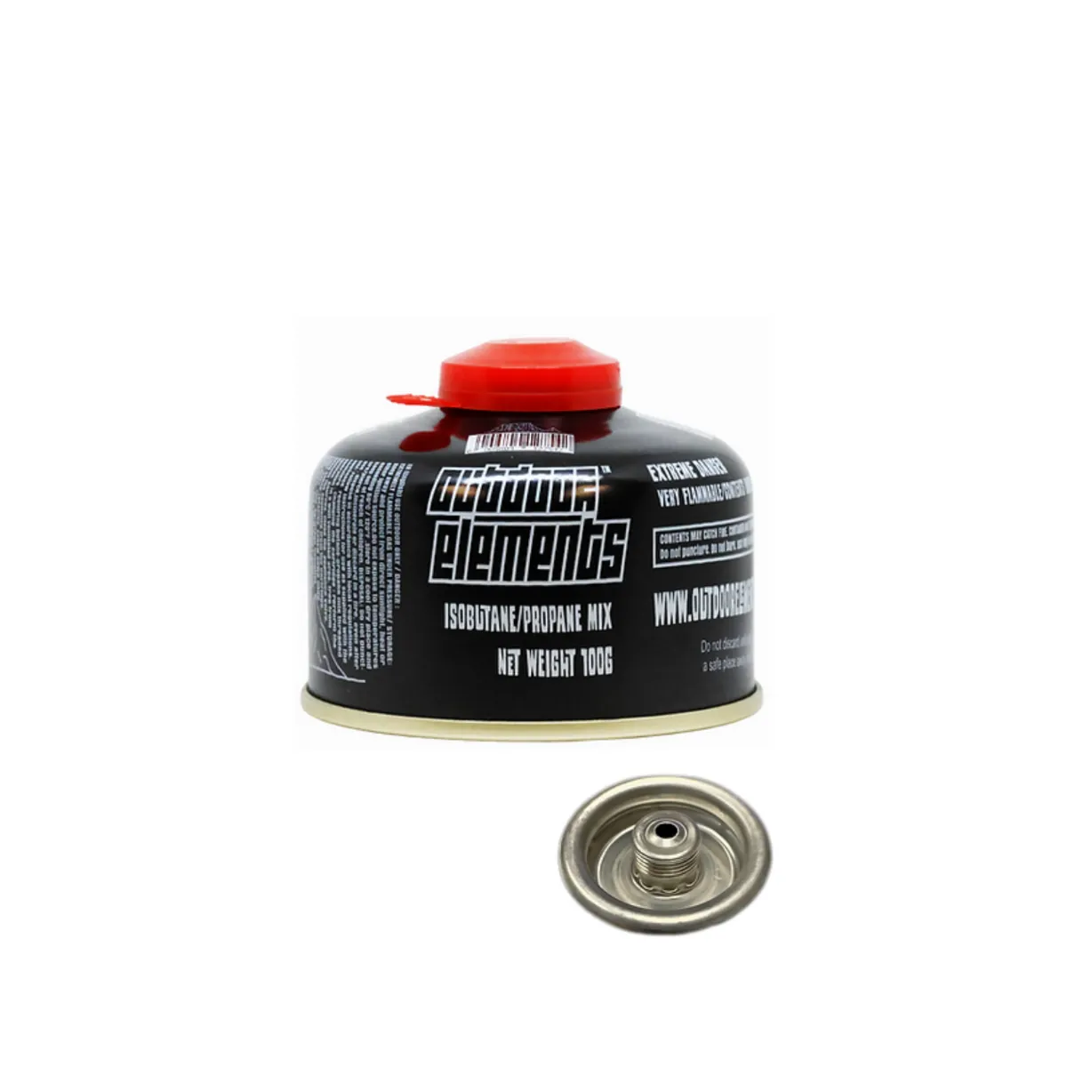 OUTDOOR ELEMENTS THREADED 100G GAS CANISTER